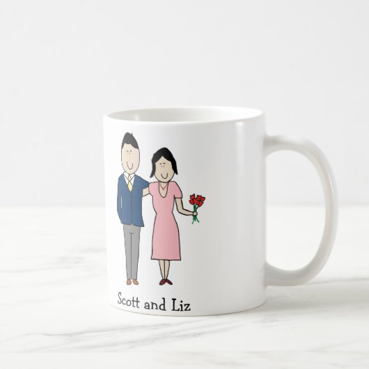 Tasse faite sur commande de bande dessinée de (Droite)