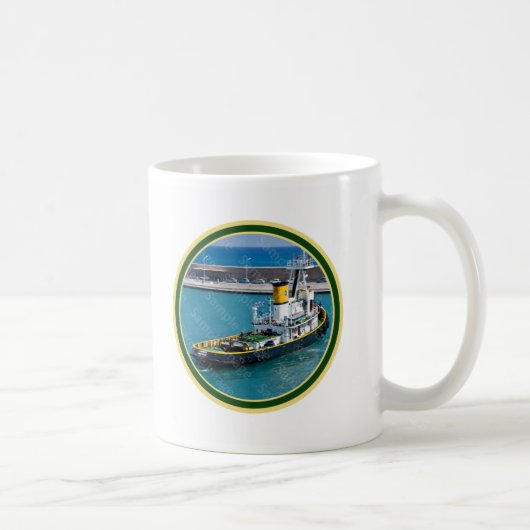Tasse faite sur commande de bateau de traction (Droite)