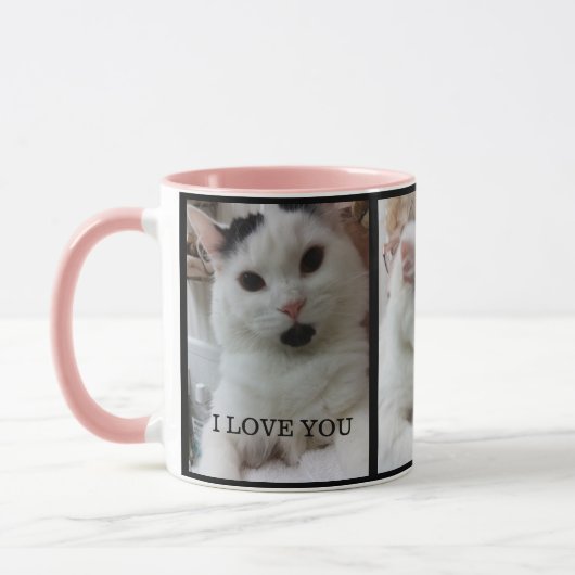 Tasse faite sur commande de chat de modèle photo (Gauche)