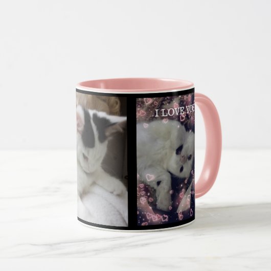 Tasse faite sur commande de chat de modèle photo (Devant droit)