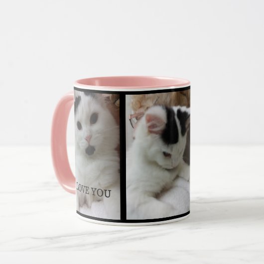 Tasse faite sur commande de chat de modèle photo (Devant gauche)