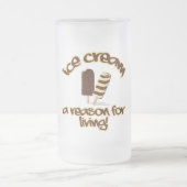 Tasse faite sur commande de crème glacée - (Centre)