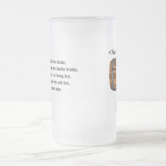 Tasse [faite sur commande] de disposition de bière (Centre)