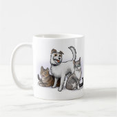 Tasse faite sur commande de "famille" (Gauche)