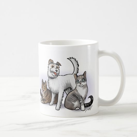 Tasse faite sur commande de "famille" (Droite)
