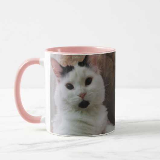 Tasse faite sur commande de gris de rose de modèle (Gauche)