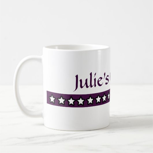 Tasse faite sur commande de Julie de thé (Gauche)