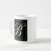 Tasse faite sur commande de monogramme - B initial (Devant gauche)