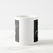 Tasse faite sur commande de monogramme - B initial (Centre)