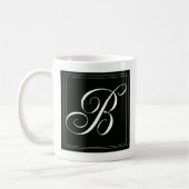 Tasse faite sur commande de monogramme - B initial (Gauche)