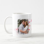 Tasse faite sur commande de photo d'amour de (Gauche)