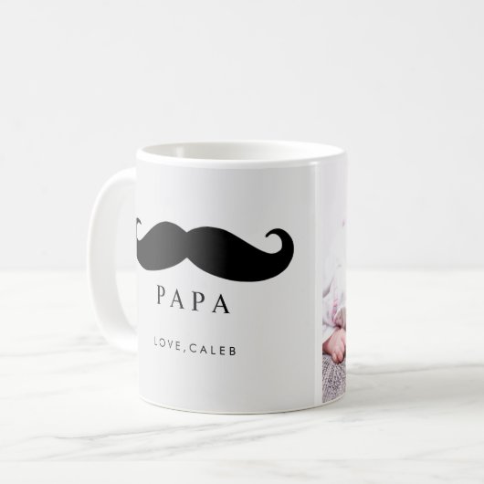 Tasse faite sur commande de photo de PAPA (Devant gauche)
