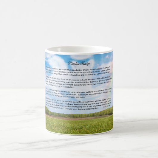 Tasse faite sur commande de pont en arc-en-ciel, (Centre)