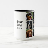 Tasse faite sur commande de sonnerie du noir 15oz (Centre)