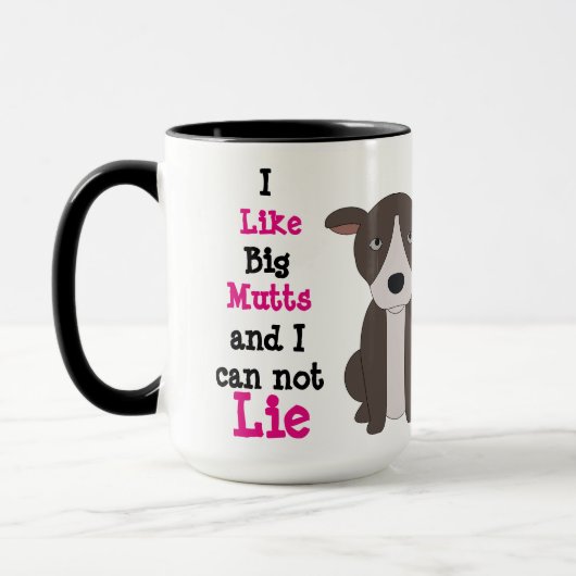 Tasse faite sur commande de sonnerie du noir 15oz (Gauche)