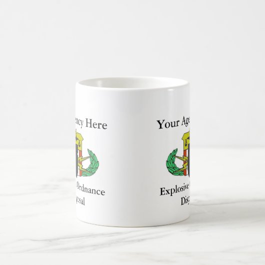 Tasse faite sur commande d'EOD/HDT (Centre)