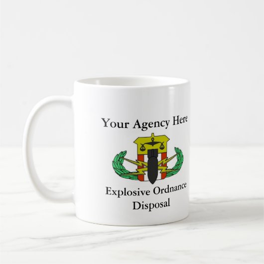 Tasse faite sur commande d'EOD/HDT (Gauche)
