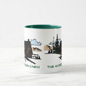 Tasse faite sur commande des textes en bois de (Centre)