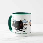 Tasse faite sur commande des textes en bois de (Devant gauche)