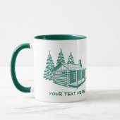 Tasse faite sur commande des textes en bois de (Gauche)