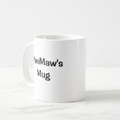 Tasse faite sur commande d'image avec le cadre (Devant gauche)