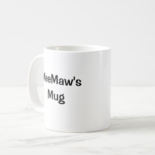 Tasse faite sur commande d'image avec le cadre (Devant gauche)