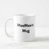 Tasse faite sur commande d'image avec le cadre (Gauche)