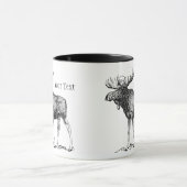 Tasse faite sur commande d'orignaux (Centre)