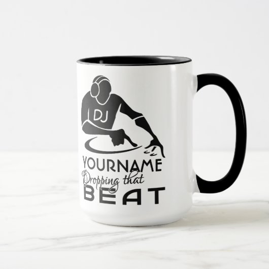 Tasse faite sur commande du DJ - choisissez le (Droite)