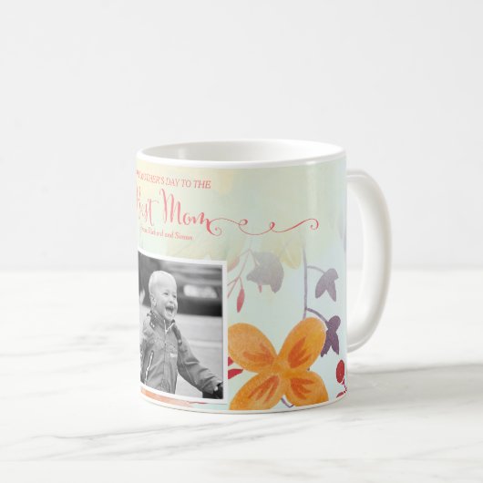 Tasse faite sur commande du jour de mère de photo (Devant droit)