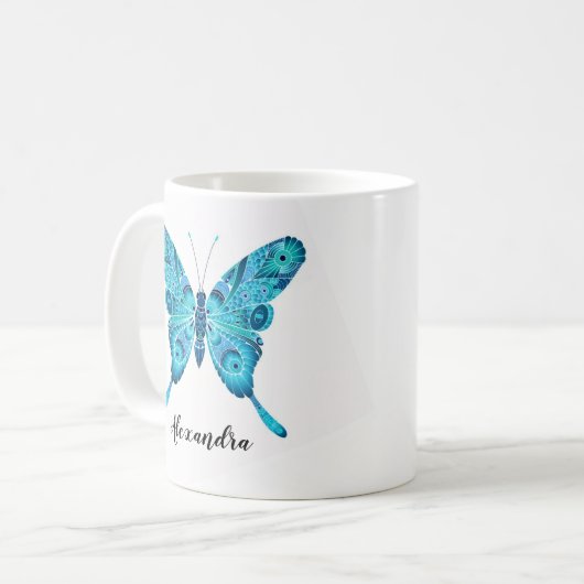Tasse faite sur commande du nom 11oz (Devant gauche)