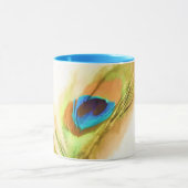 Tasse faite sur commande LK "de plume de paon" (Centre)