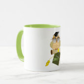 Tasse faite sur commande mignonne de hibou et de (Devant gauche)