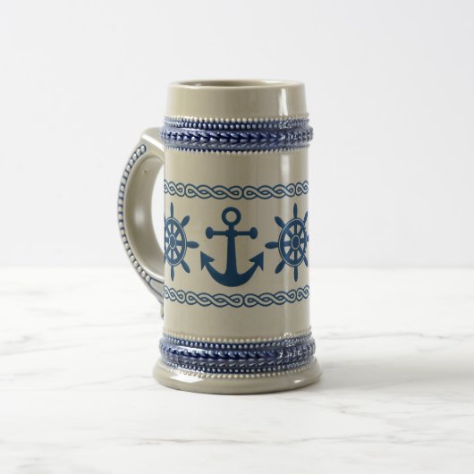 Tasse faite sur commande nautique - choisissez le (Devant gauche)