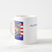 Tasse faite sur commande patriotique de photo de (Devant gauche)