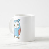 Tasse faite sur commande personnalisée de hibou de (Devant gauche)