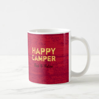Tasse faite sur commande rustique de camping de