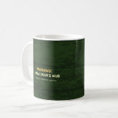 Tasse faite sur commande rustique de camping de (Devant gauche)