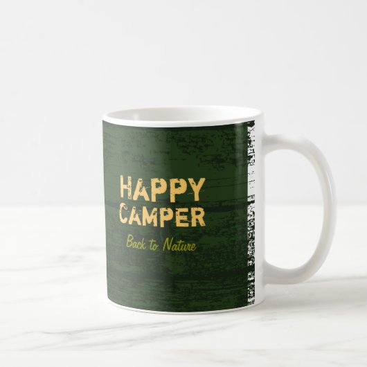 Tasse faite sur commande rustique de camping de (Droite)
