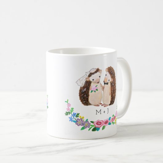 Tasse faite sur commande unique de hérisson de (Devant droit)