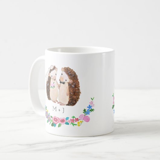 Tasse faite sur commande unique de hérisson de (Devant gauche)
