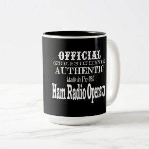 Tasse faite véritable officielle d'opérateur radio