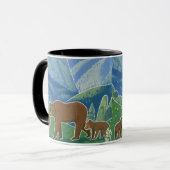 Tasse Famille Ours dans la Vallée (Devant gauche)