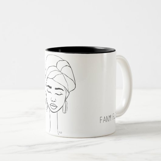 Tasse Fanm Fle (Devant droit)