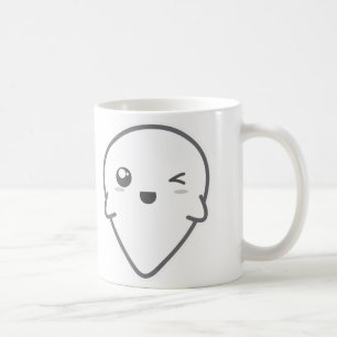 Tasse fantôme clin d'œil Kawaii