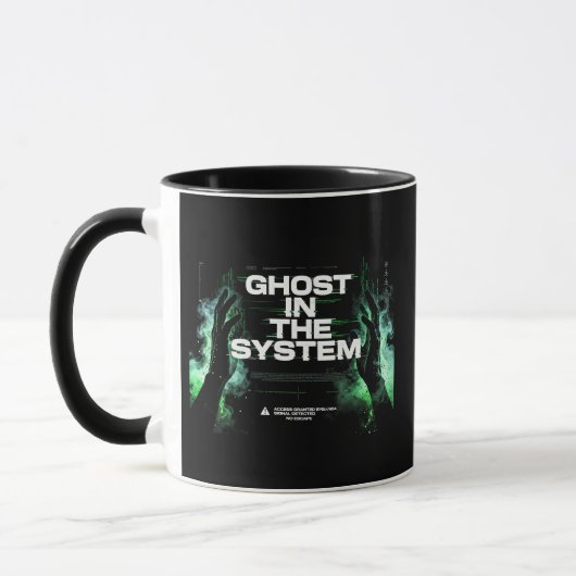 Tasse fantôme de la matrice Cyberpunk (Gauche)