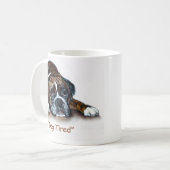Tasse fatiguée de chien de boxeur (Devant gauche)