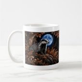 Tasse faune Moonlit Badger Scratchboard (Gauche)