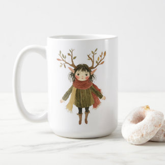 Tasse Fée de la Forêt Enchantée de Bois Fantaisist