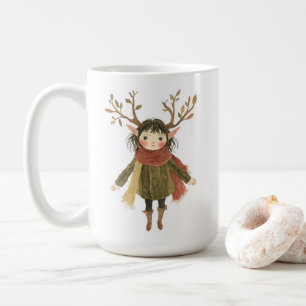 Tasse Fée de la Forêt Enchantée en Bois